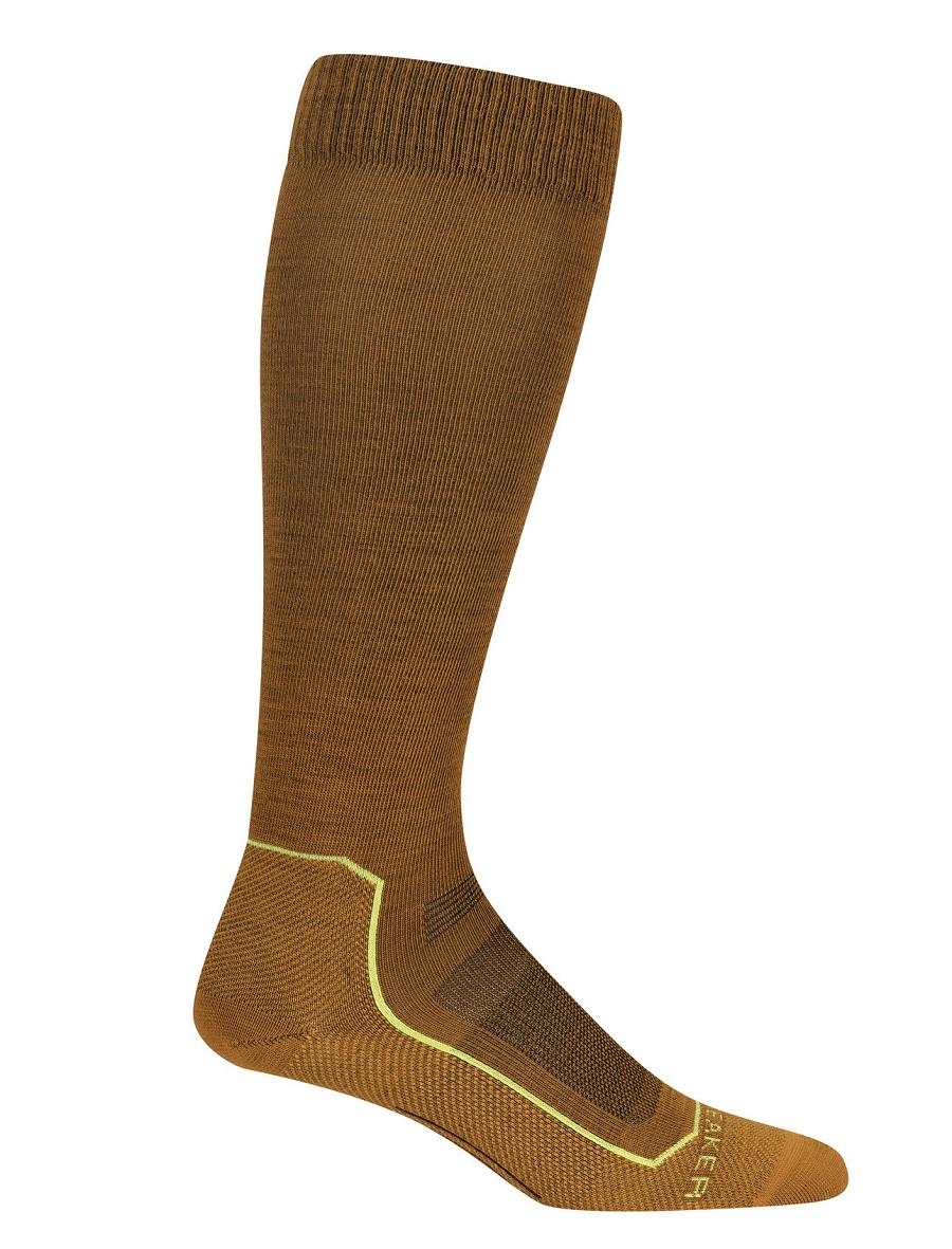 Clove / Silent Gold Icebreaker Merino Ski+ Ultralight Over the Calf Men's Socks | AU 1017DFMN